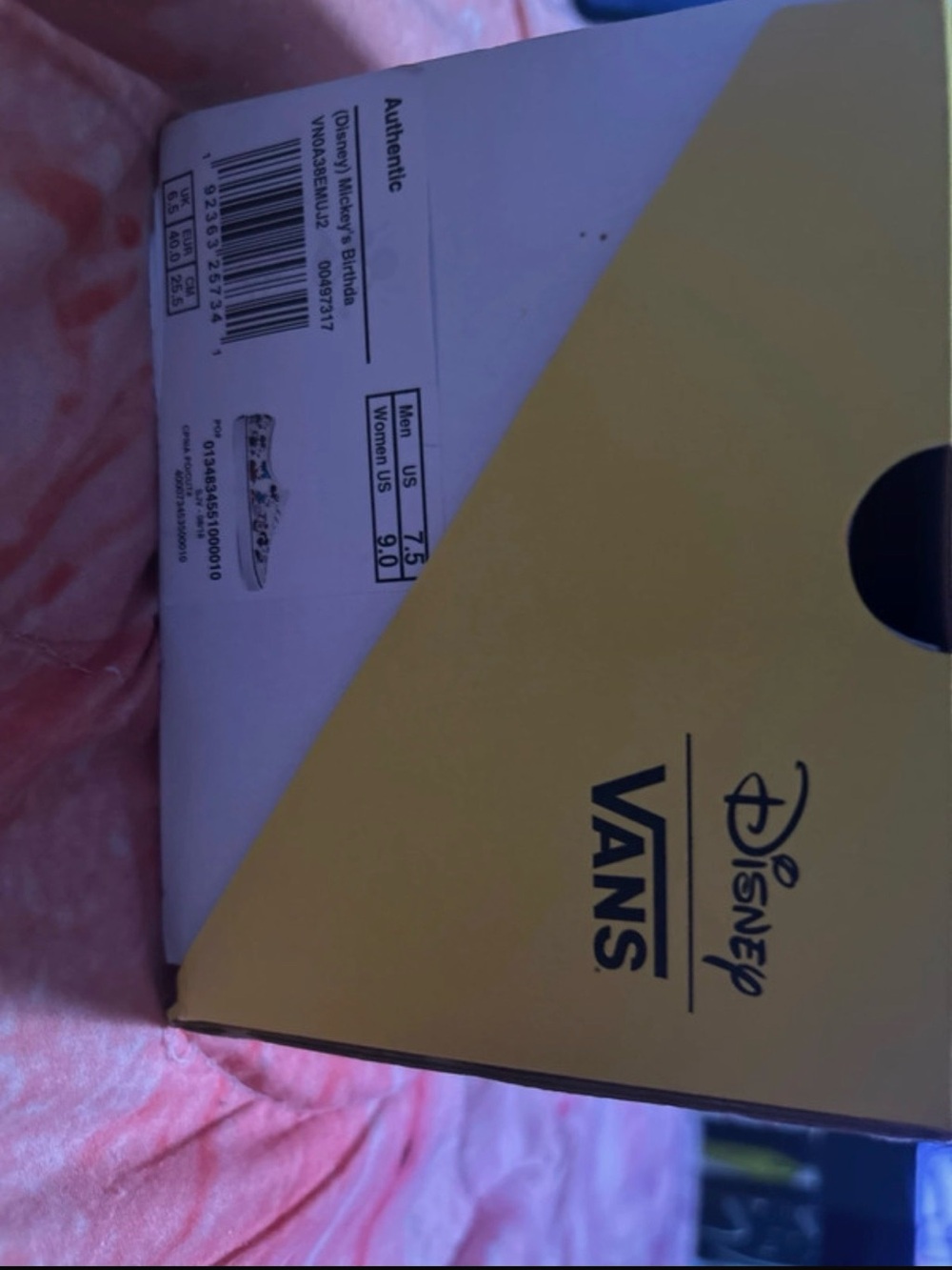 Disney Mickey True Original Limited Edition Vans - Picture 2 of 7